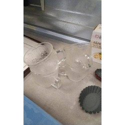 TASSES VERRE X4