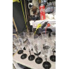 VERRE A PIED NOIR GM LE LOT