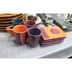 TASSES COULEUR X4 