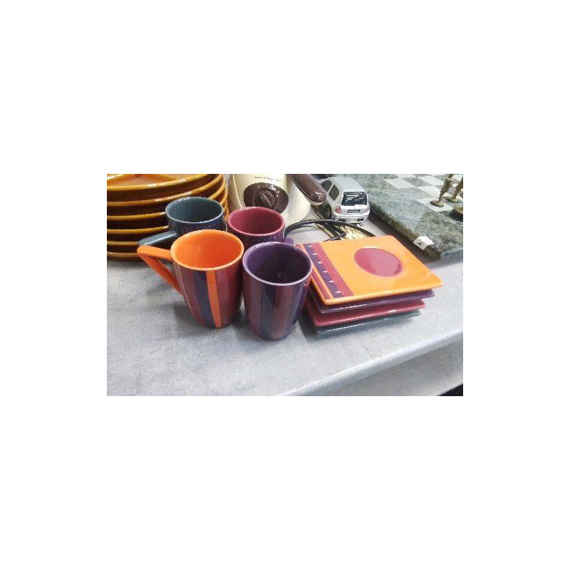 TASSES COULEUR X4 