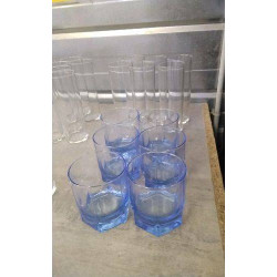VERRE A WHISKY BLEU LE LOT