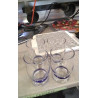 VERRE BLEU X4