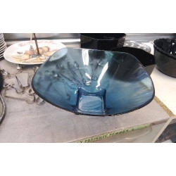 SALADIER VERRE BLEU