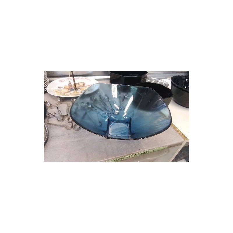 SALADIER VERRE BLEU