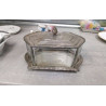 BOITE VERRE METAL ARGENTE 