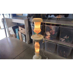 COLONNE LUMINEUSE ALBATRE + LAMPE