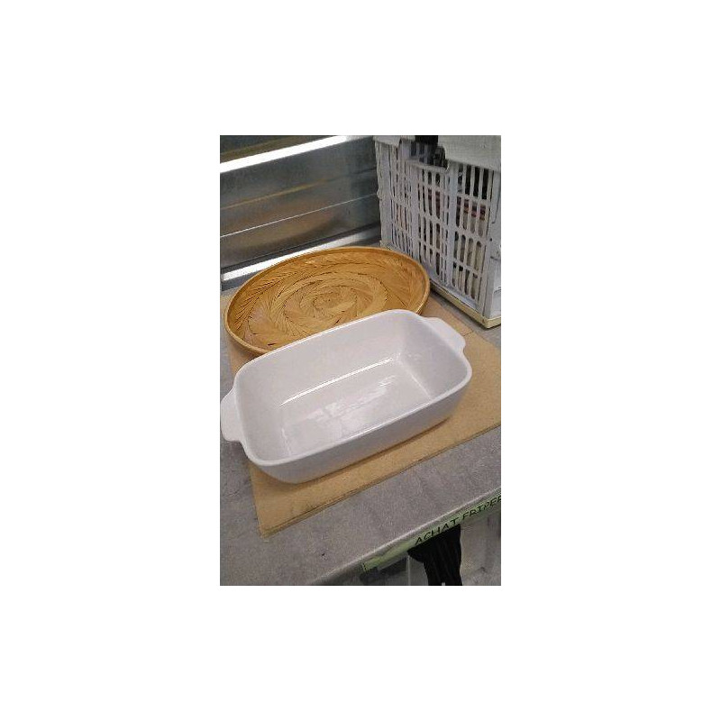 PLAT RECTANGLE BLANC 
