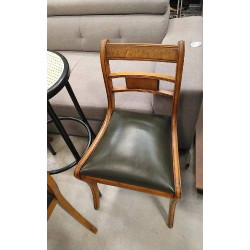 CHAISE BOIS CUIR