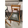 CHAISE BOIS CUIR