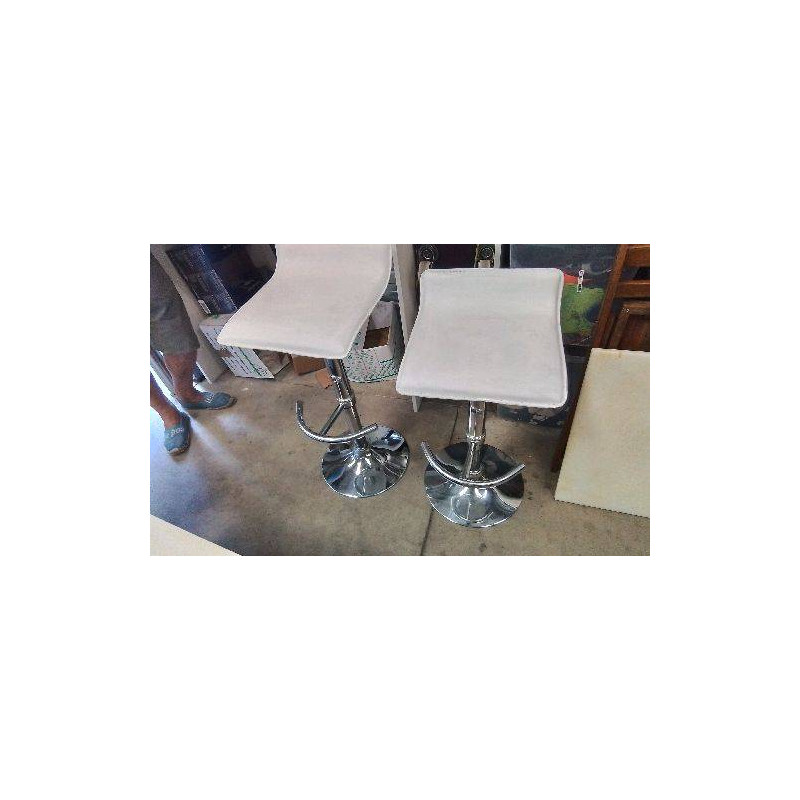TABOURET DE BAR BLANC