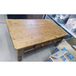 TABLE BASSE PIN 2 TIROIRS 
