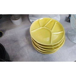 ASSIETTES JAUNE FONDUE LE LOT