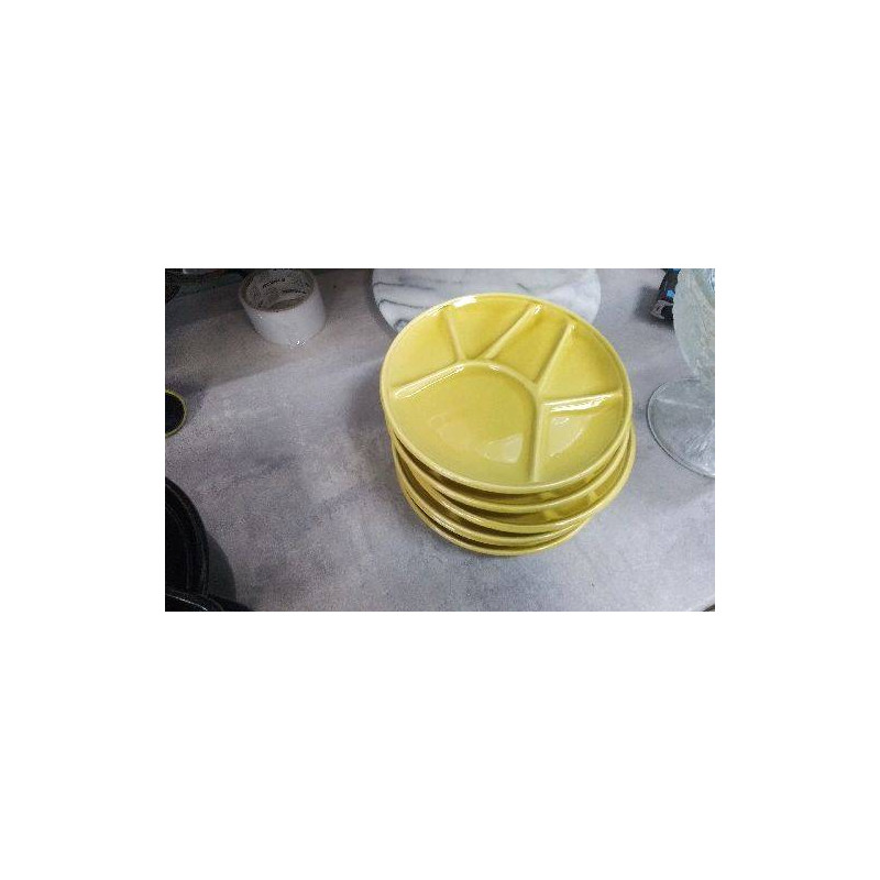 ASSIETTES JAUNE FONDUE LE LOT