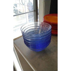 BOLS VERRE BLEUS LE LOT
