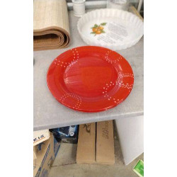 ASSIETTES ROUGES X3 
