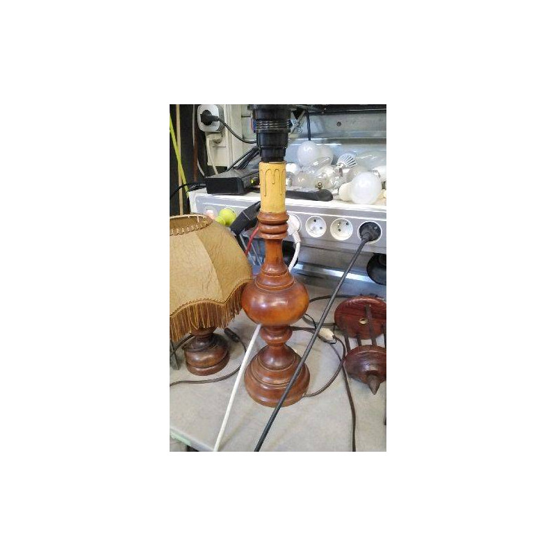 PIED DE LAMPE BOIS 