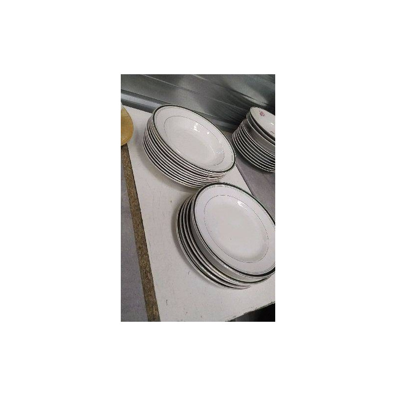 ASSIETTES LISERE VERT LE LOT 