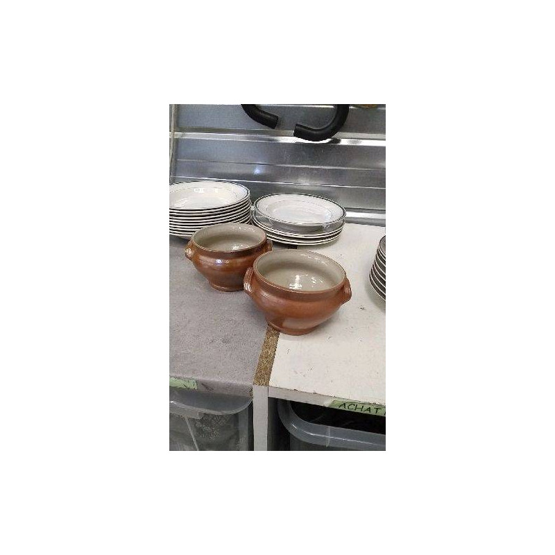 BOLS A SOUPE EN GRES X2 
