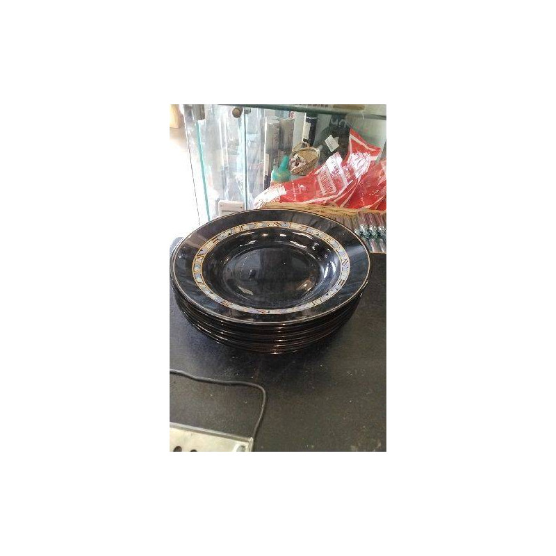 ASSIETTES CREUSES NOIRES ARCOROC