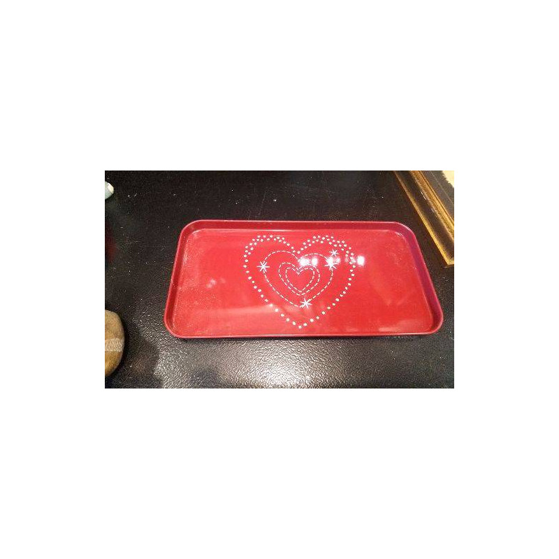 PLATEAU RECT ROUGE PM 