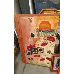 DECO TOILE FEMME COQUELICOT