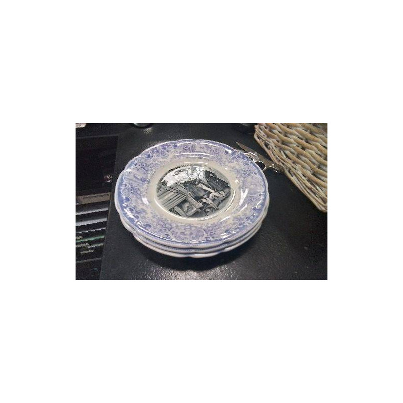 ASSIETTES SARREGUEMINES X3 