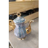 CAFETIÈRE BLEUE- OR