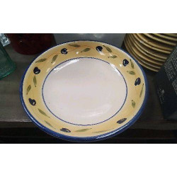 PLAT CREUX JAUNE/ BLEU