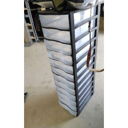 RANGEMENT PLASTIQUE 12 TIROIRS