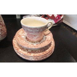 TASSE ANGLAISE + ASSIETTES 