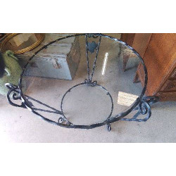 TABLE BASSE METAL VERRE