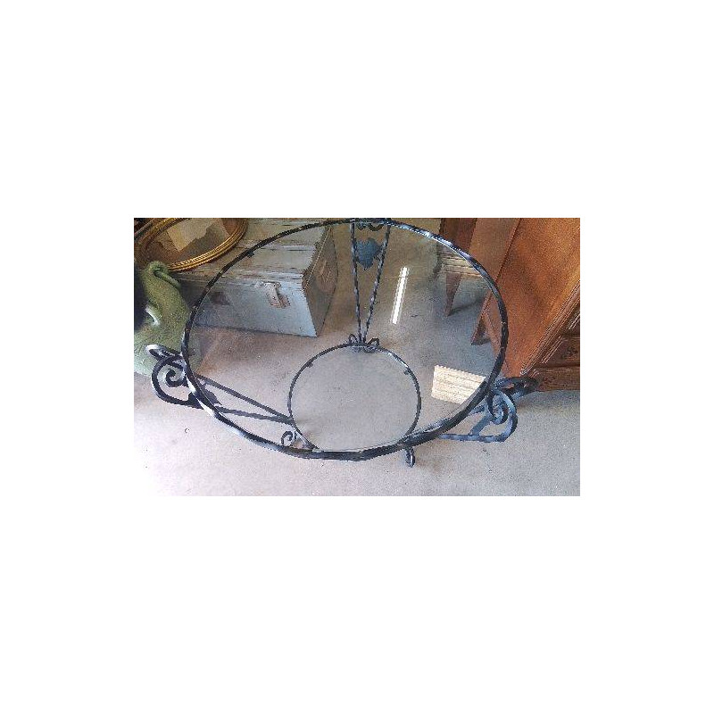 TABLE BASSE METAL VERRE