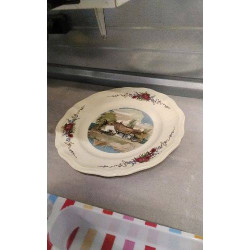 ASSIETTE DECO SARREGUEMINES 