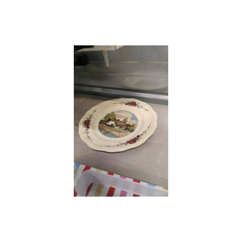 ASSIETTE DECO SARREGUEMINES 