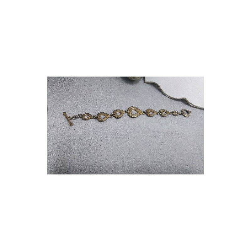 BRACELET COEURS DORES 