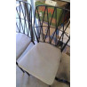 CHAISE METAL TISSU