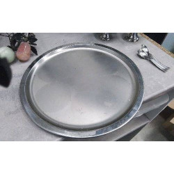 PLATEAU ROND INOX 