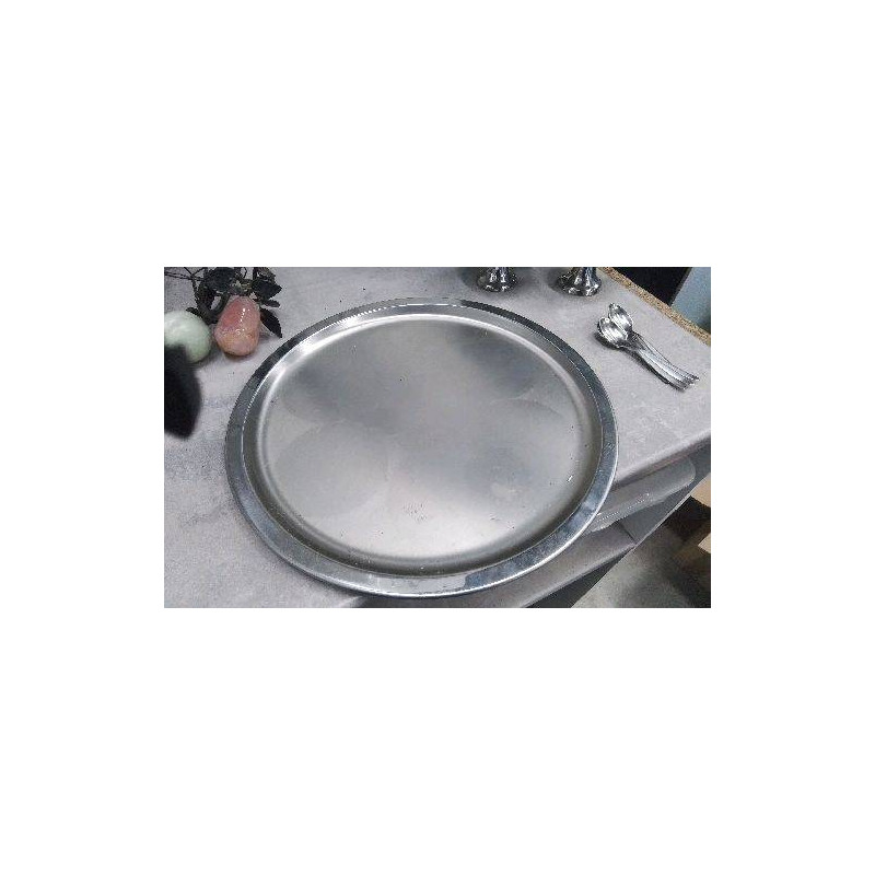 PLATEAU ROND INOX 