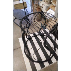 TABOURET METAL/ CORDE