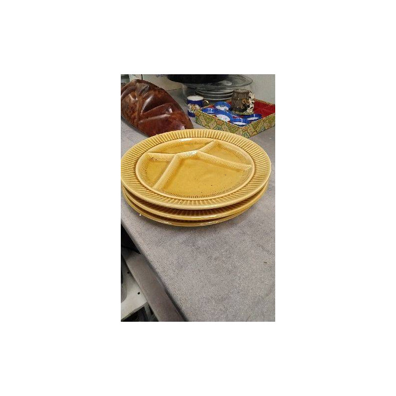 ASSIETTES A FONDUE SARREGUEMINES X3