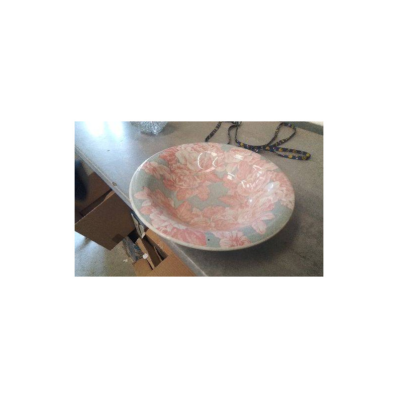 PLAT CREUX FLEURS ROSES 