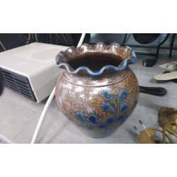 POT GRES MOTIF FLEURS 