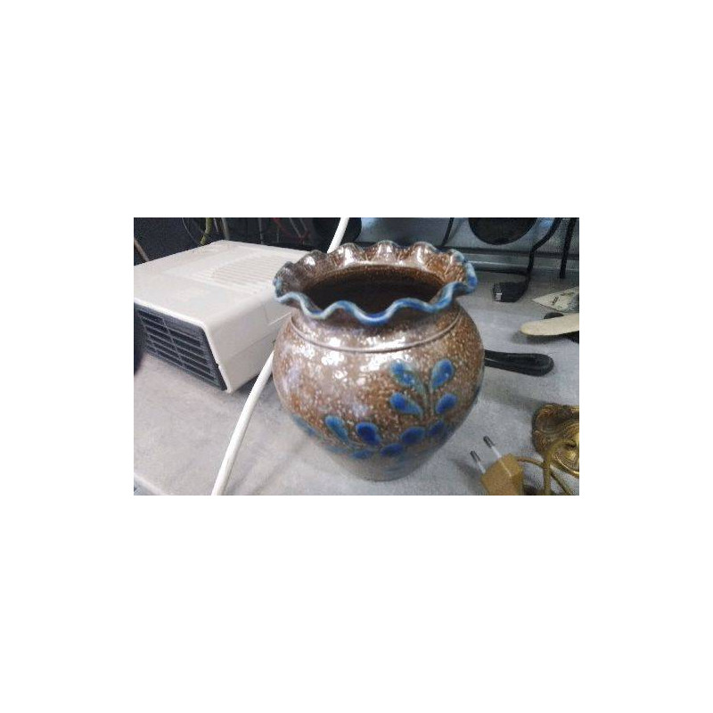 POT GRES MOTIF FLEURS 