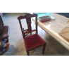 CHAISE BOIS VELOURS 