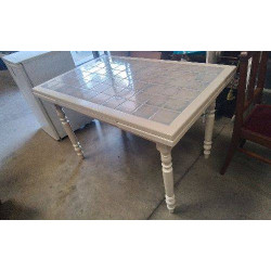TABLE CARRELEE 2 RALLONGES