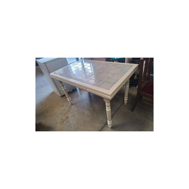 TABLE CARRELEE 2 RALLONGES