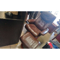 FAUTEUIL RELAX MARRON +...