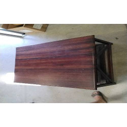 TABLE BASSE BOIS 1MX1M 