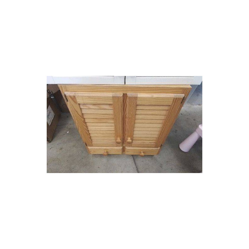 MEUBLE PIN 2 PORTES 2 TIROIRS 