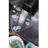 DESSOUS DE PLAT VERRE TRIANGULAIRE 